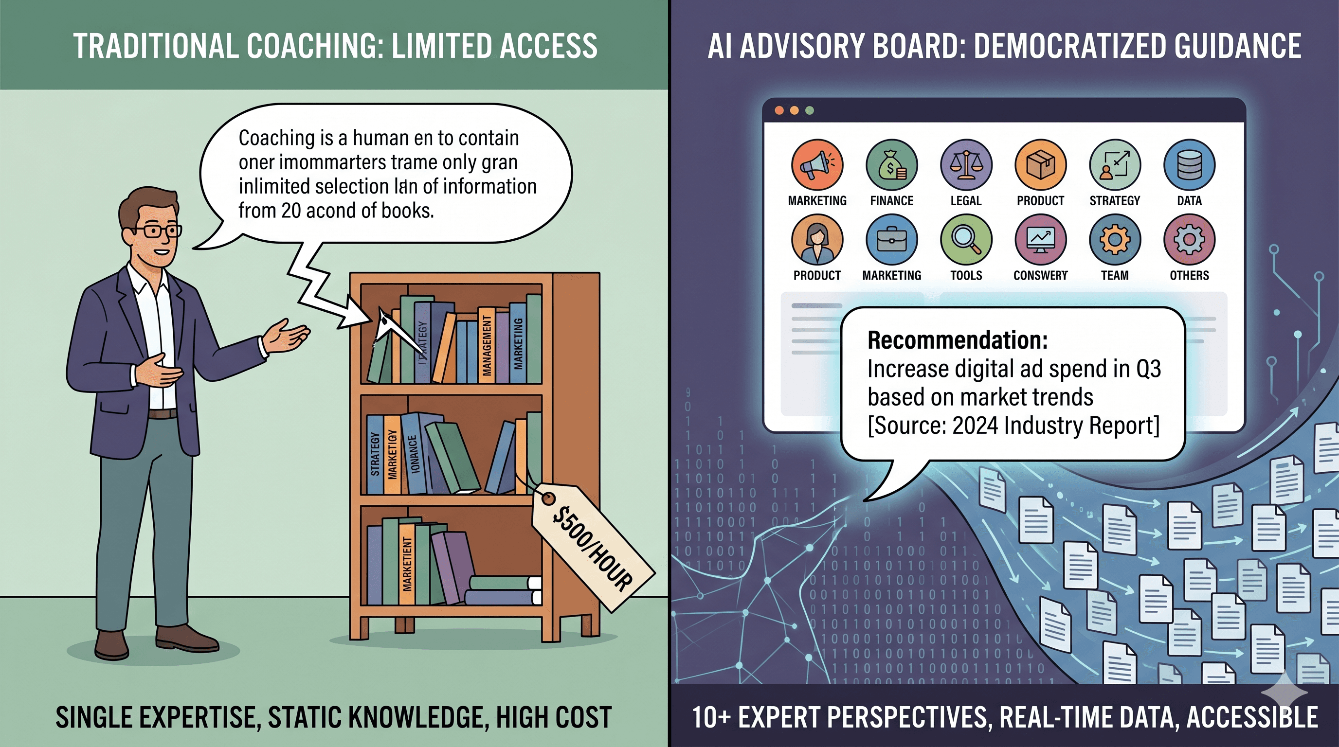 Your Coach Doesn't Know What Lenny Rachitsky Said Last Week. Your AI Advisor Does.