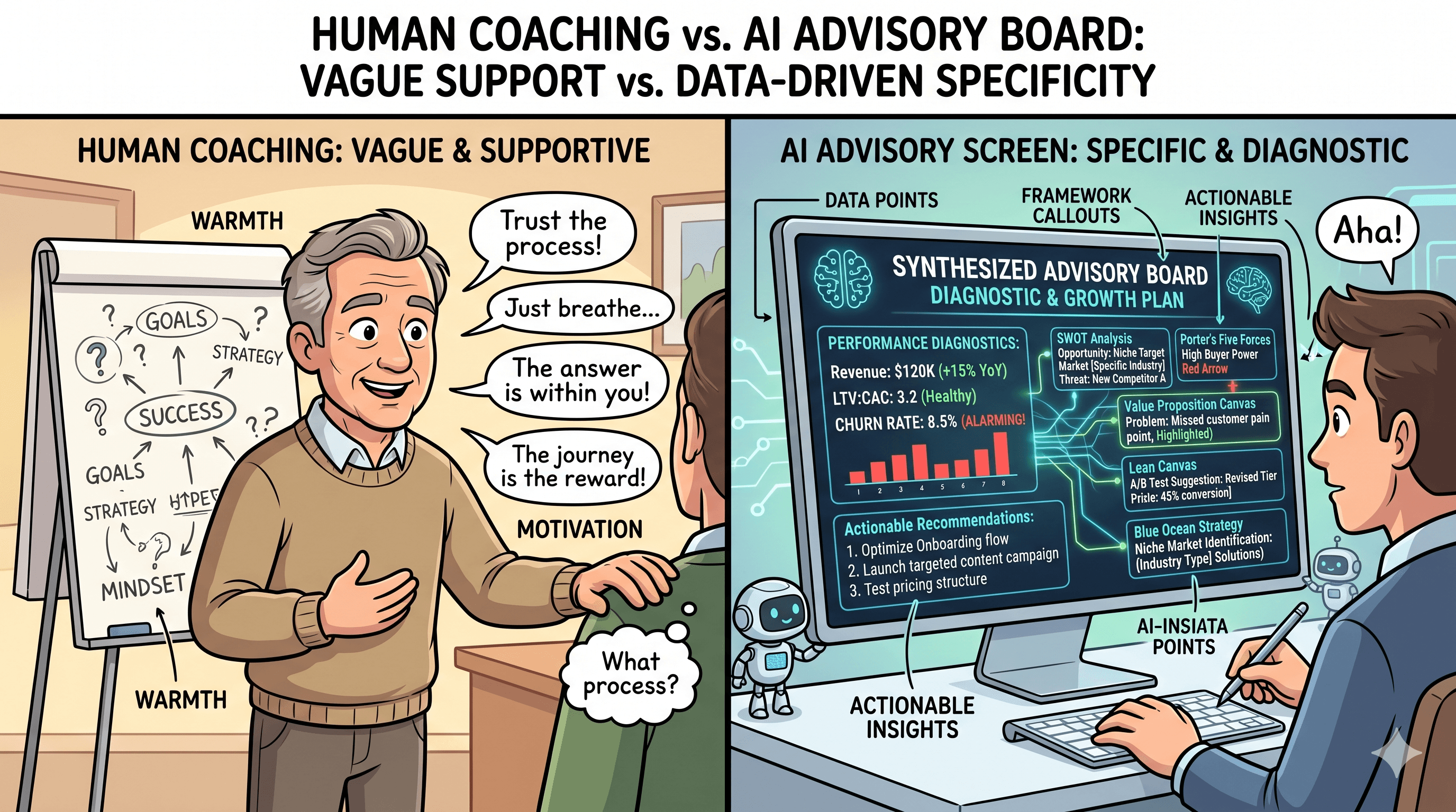 My Business Coach Told Me to 'Trust the Process.' My AI Advisor Gave Me the Data.